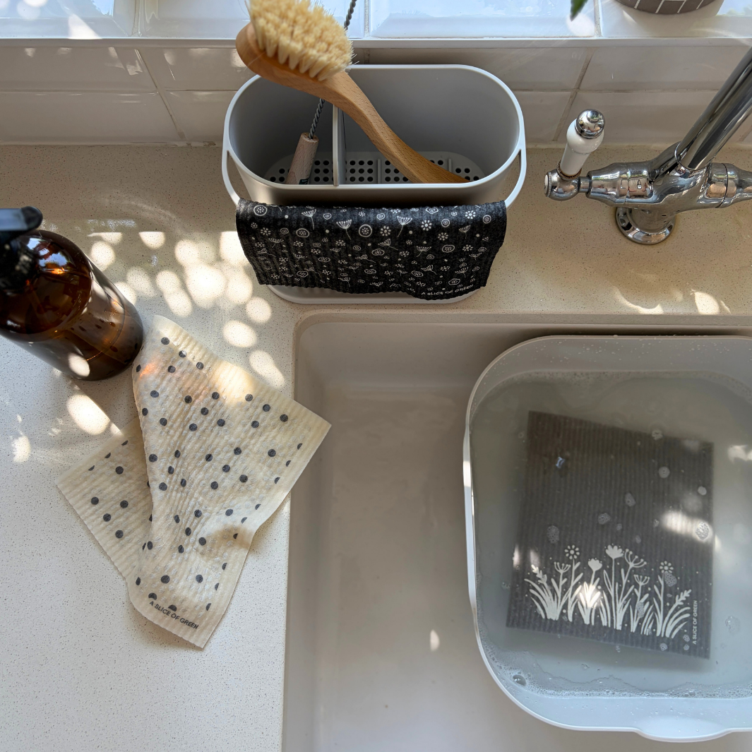 Printed Swedish Sponge Cloths - Pack of 3 - Meadow