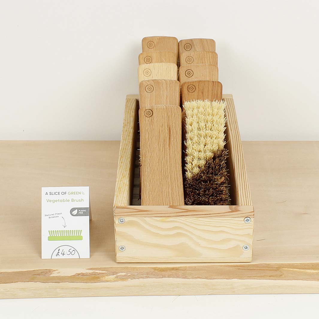 Wooden Vegetable Brush - Plant Based Bristles