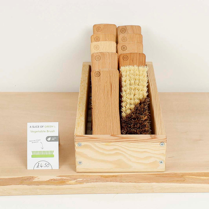 Wooden Vegetable Brush - Plant Based Bristles