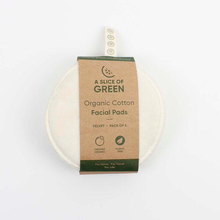 Organic Cotton Facial Pads - Velvet - Pack of 5